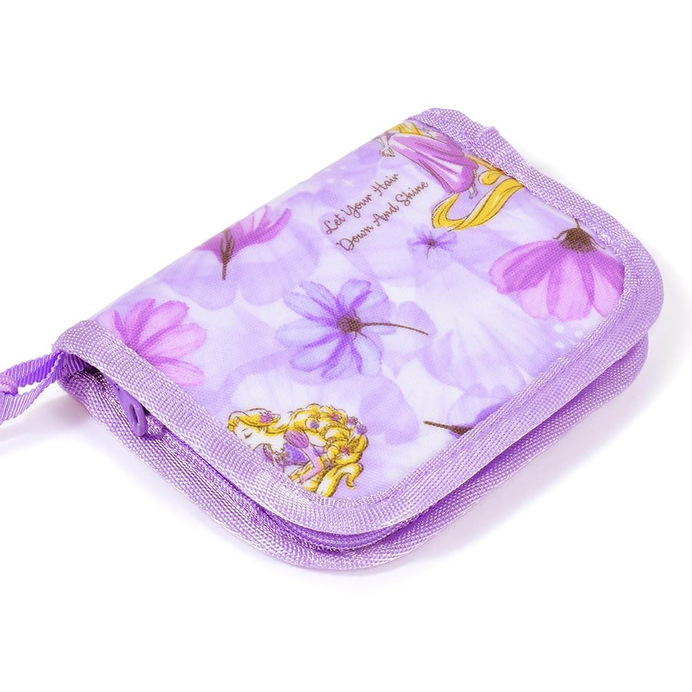 COLORFUL CANDY STYLE Disney Coin Neck Wallet for Rapunzel N5618100 Case, Water-Repellent, Lightweight, Stain-Resistant, Purse, Girls, Princess,