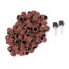 100Pcs 12mm Abrasive Sand Paper Ring Sandpaper Wheel Grinding Bit   2Pcs Rods