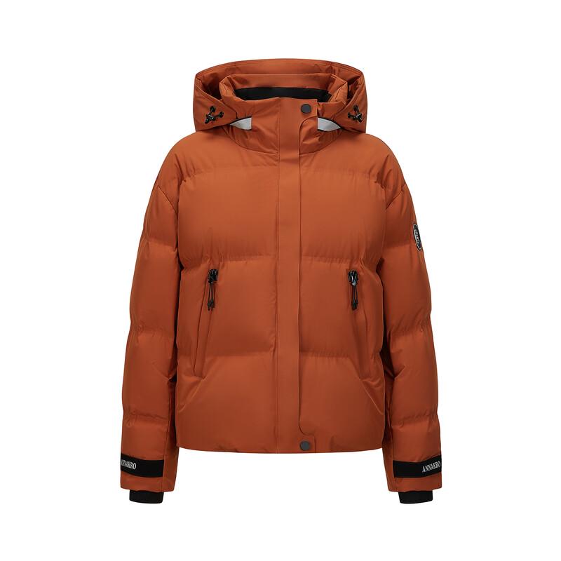 JUZI ANNACAU Women's Outdoor Hooded Short Goose Down Jacket