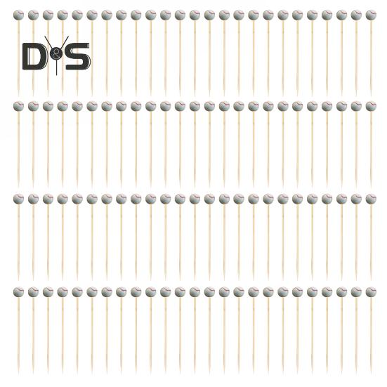 

100 шт. шпажки для коктейлей, зубочистки для футбола, бамбуковые шпажки для коктейлей, регби, для закусок, праздничные атрибуты, фруктовые палочки для сэндвичей, декоративные 9cm baseball