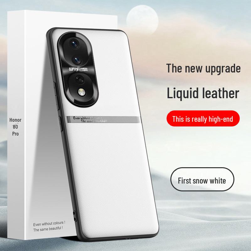 

Защитный чехол из жидкой кожи для Honor 80 Pro, устойчивый к падениям и загрязнениям, можно приобрести по отдельности. Honor 80 Pro