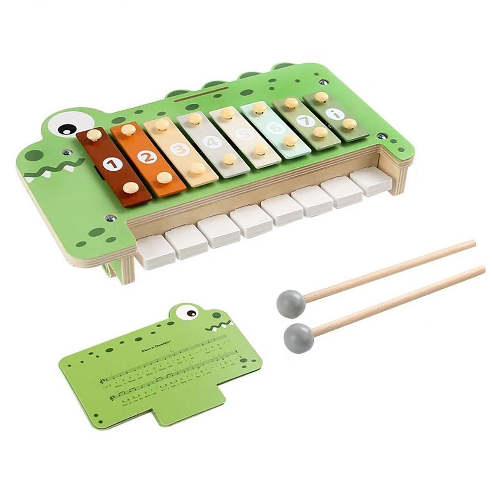 Musical Instruments Montessori Wooden Toys Percussion Xylophone Set for Toddlers Preschool Educational Gifts