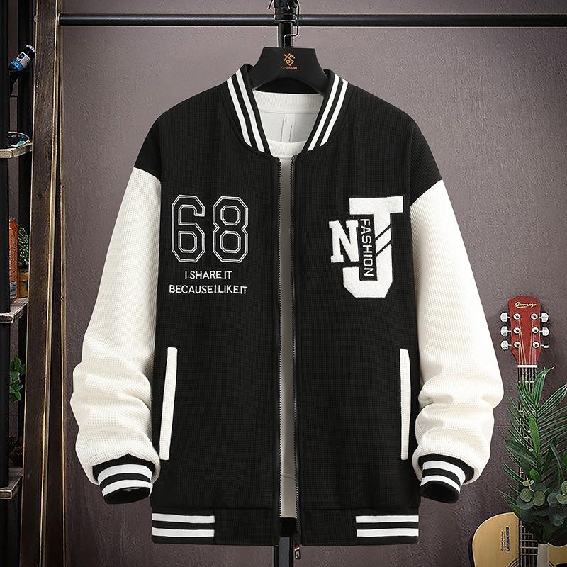 

Новая подростковая вышивка, вставки, контрастный цвет, свободная куртка, куртка-бомбер, куртка 4XL