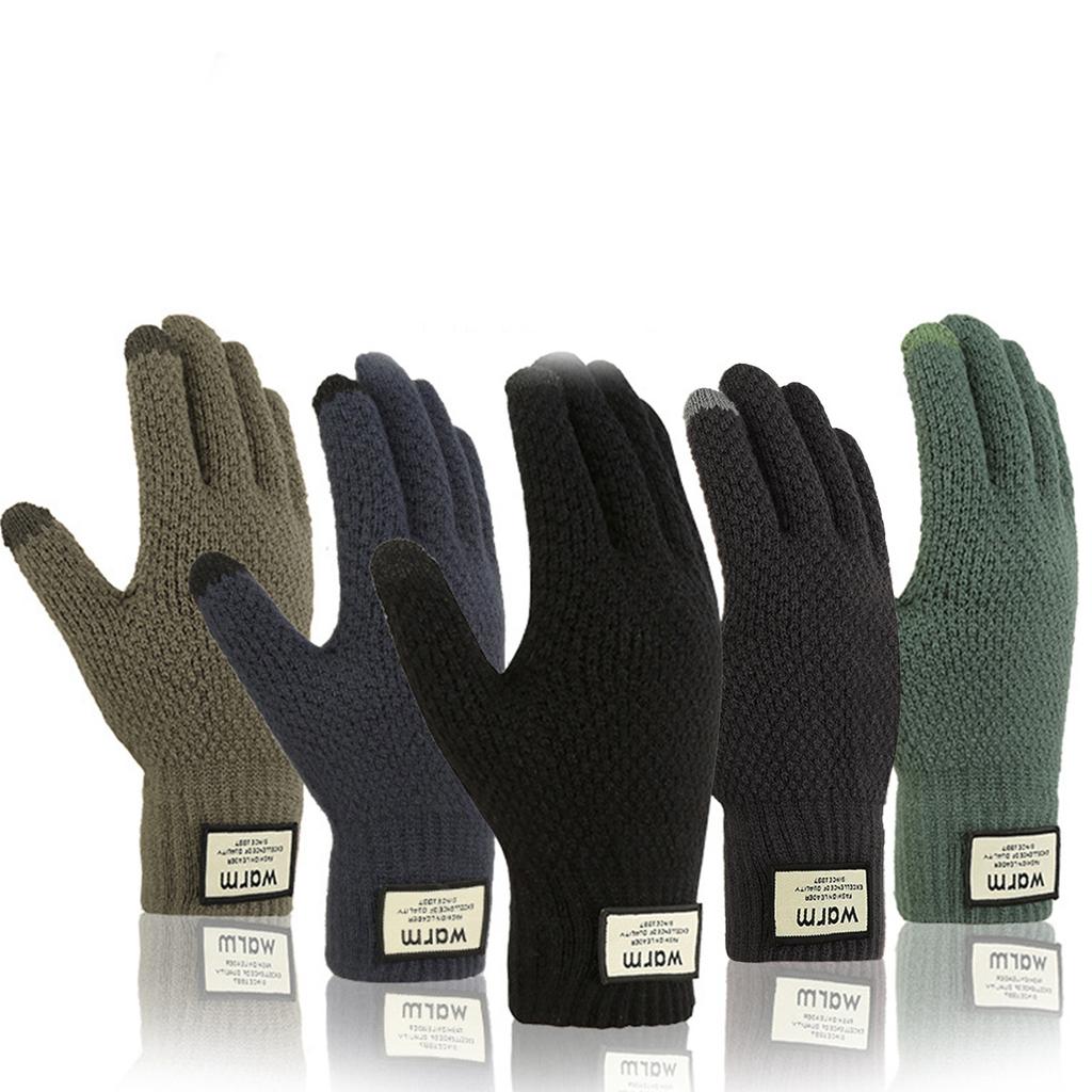 Winter Sports Gloves Windproof Couple Full Finger Gloves Thicken Outdoor Cycling Skiing Gloves Can Touchable Screen