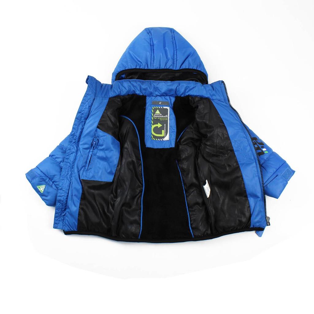 Peak-Mountain LECAPTI Kids Jacket Full Zipper Blue