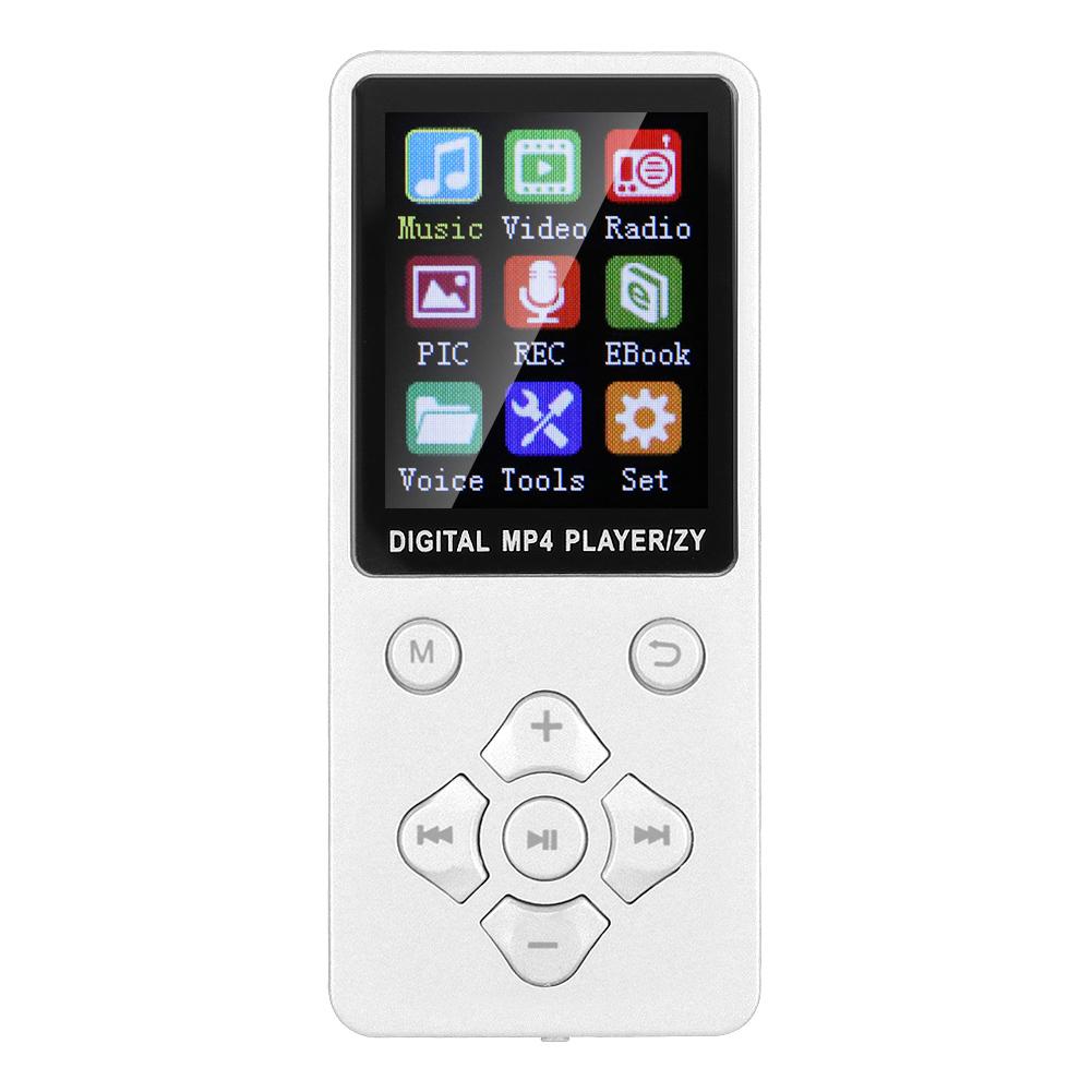 T1 Music MP3 MP4 Player   Support 32G Memory Card Crossshaped Buttons White
