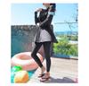 New Plus Size Conservative Long Sleeve Swimwear: Slimming, Belly-Concealing, Sun Protection, Student Sport Style, Diving Suit.