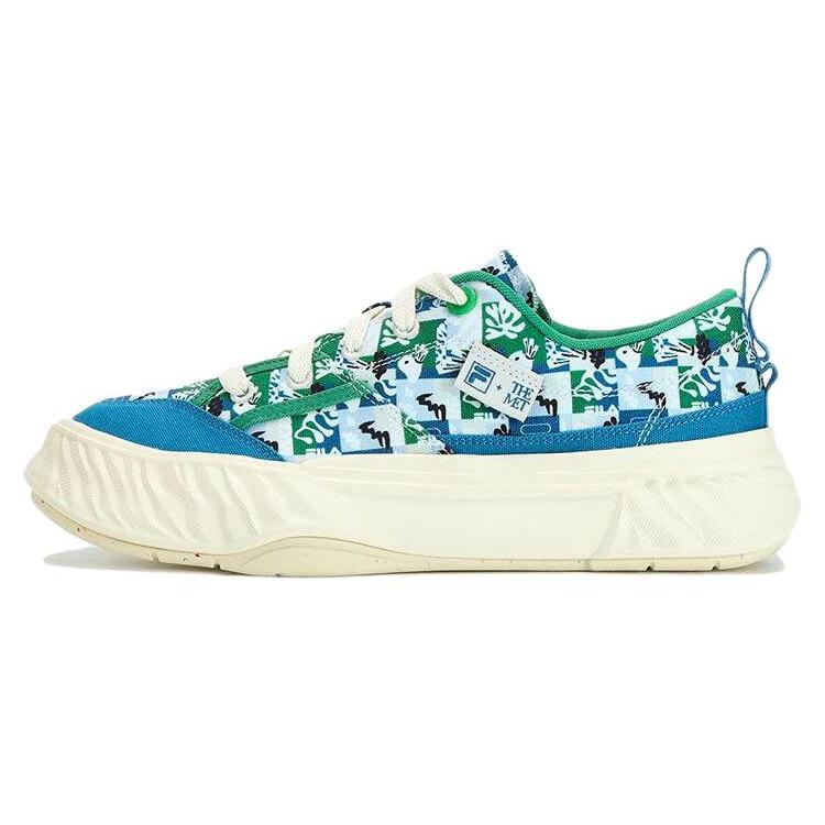 FILA Fosso MATISSE Vintage Abrasion Resistant Low top Canvas Shoes Men s Blue White F12M332303FVM 40