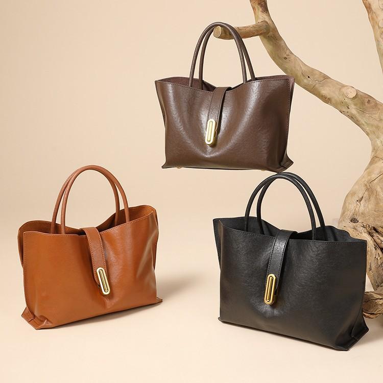 Bags Women'S Head Layer Vegetable Tanned Cowhide Tote Bag Fashion Commuter Handbag Women'S Crossbody Bag