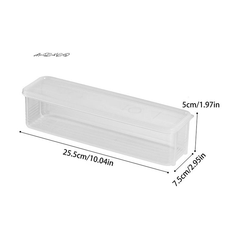 Rectangle Fresh Box Noodle Plastic Food Preservation Sealed Container for Fruit Storage in Refrigerator - Kitchen Home Tool