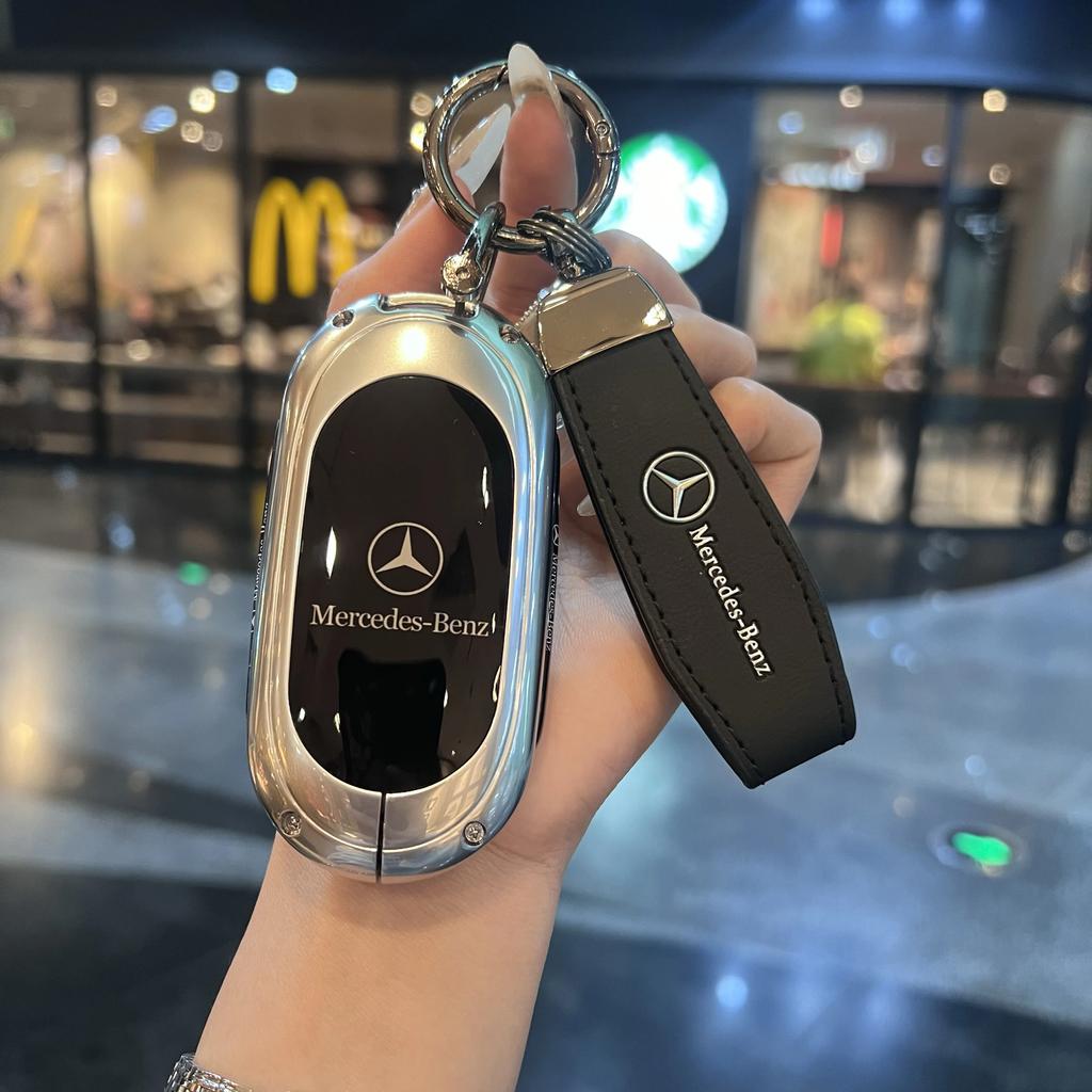 TXF4   Car Key Case Cover Shell Protector For Mercedes Benz 2021 C /S Class W223 W206 S350L S400L S450L S500L Accessories