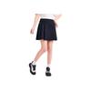 Anta X Kirsh Collaboration Life Series Solid Color Mid Waist Pleated Breathable Casual Skirt Women skirts Black 162428207-2