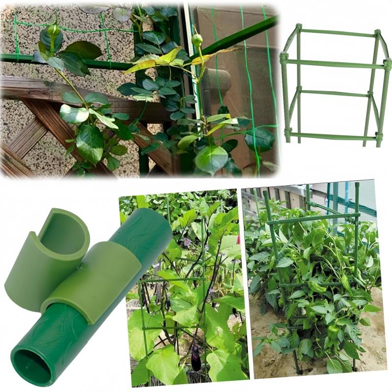 10PCS 8/11/16/20mm Universal Plastic Clips Plant Support Fixed Connector Pillar Gardening Fixed Bracket Climbing Pergola Connect