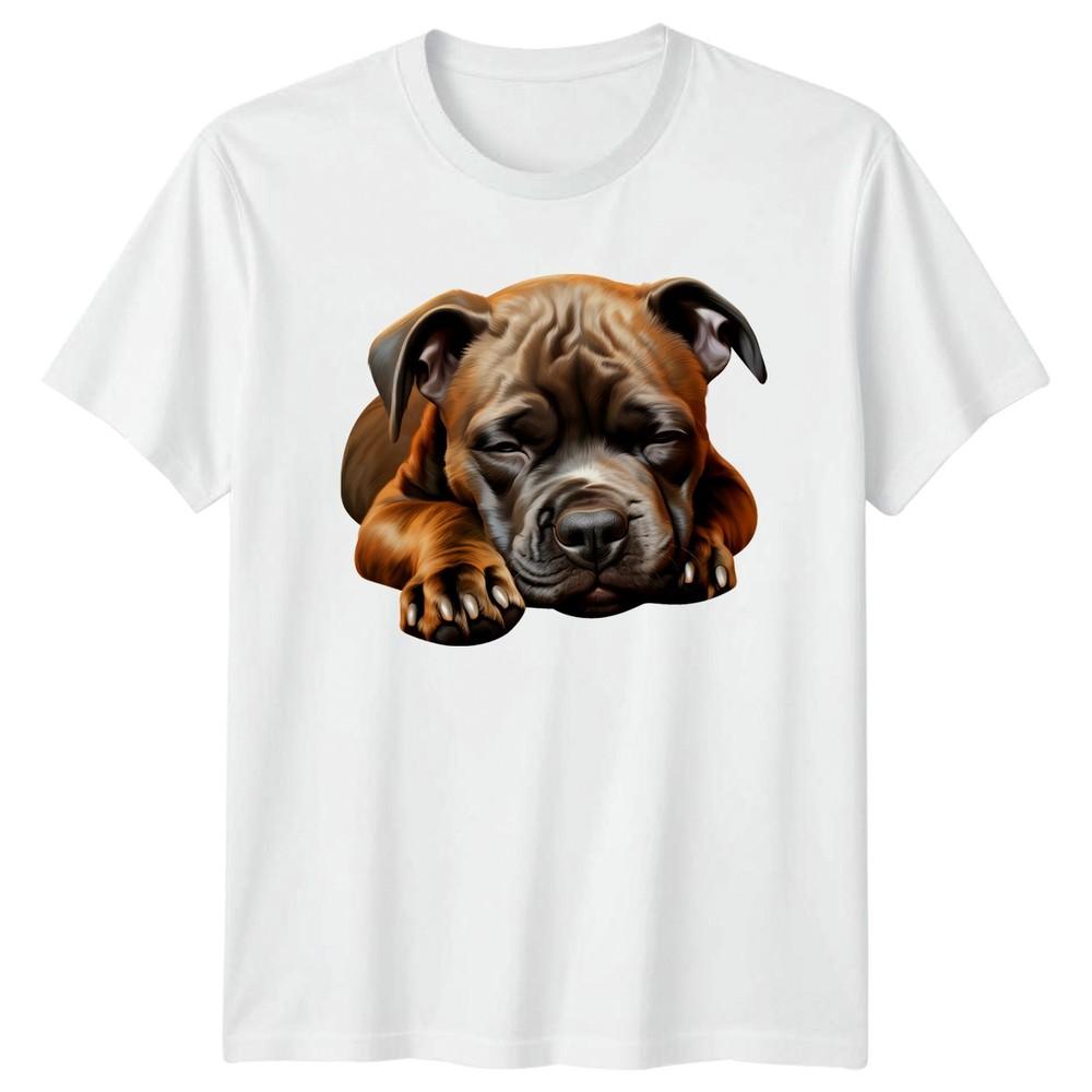 Sleeping Puppy Bulldog Dogs Animals Unisexs TShirt Unisexs Graphic Tee Unisex Top S