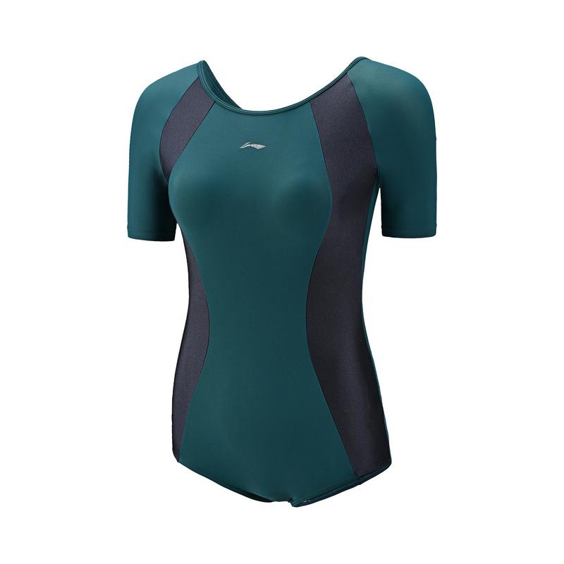 Li Ning One piece Swimsuit Women s Nouveau Green Fat ASLT060-2 M