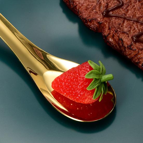 Asian Soup Spoon Stainless Steel Dinner Spoon Mirror Polished Chinese Soup Spoon for Bouillon Dessert Cereal Ramen Noodles Wonton Pho Thai