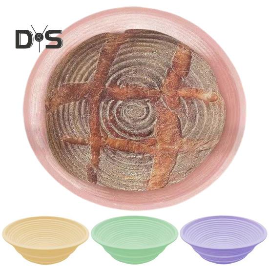 

Корзина для брожения хлебного теста, миска для выпечки, пищевая термостойкая складная корзина для выпечки без BPA, кухонные аксессуары