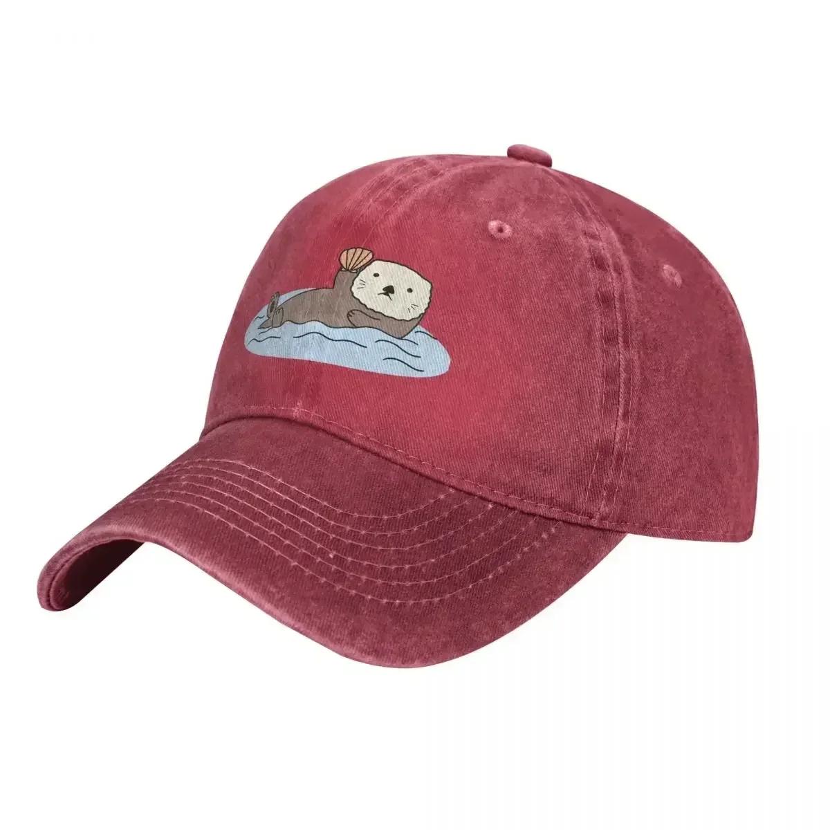 Милые бейсболки Sea Otter, шляпы в виде животных, ковбойские шляпы, кепки-доспехи для мужчин, солнцезащитные шляпы, кепки Snapback для друзей 16in 40cm