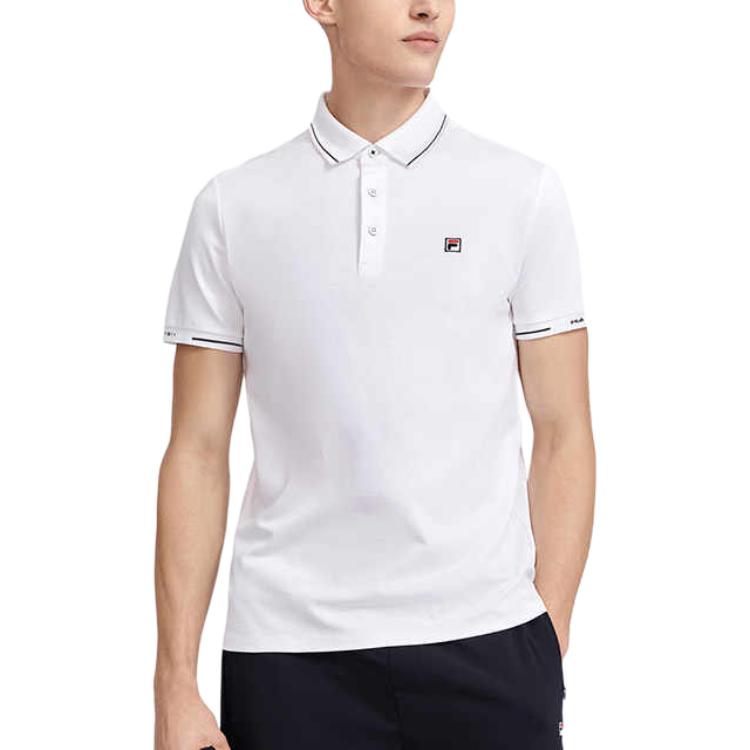 Fila Fashion Simple Short Sleeve Polo Shirt Men Tops White F51M421101FWT