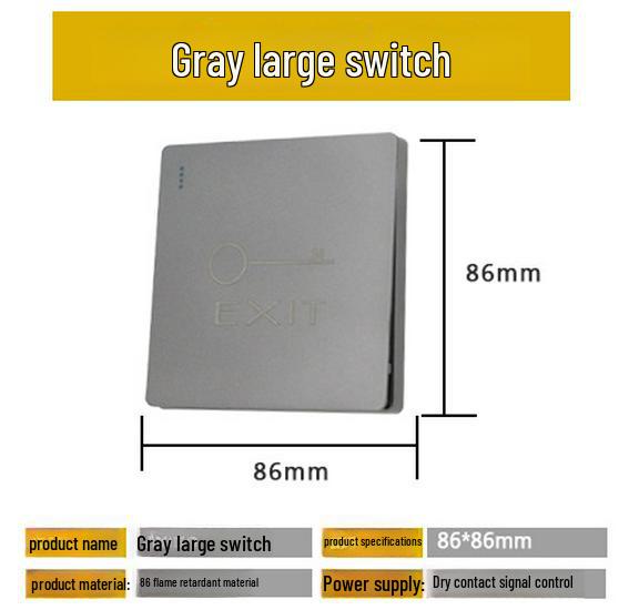 Stainless Steel Infrared Sensor Exit Button Doorbell Switch Panel