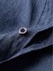 Men's Casual Long Sleeve Cotton Linen Shirt with Turn-Down Collar - Lightweight, Loose Fit for Spring & Autumn.