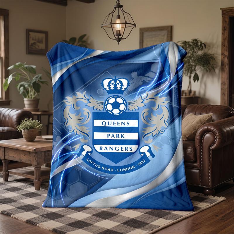 Queens Park Rangers Football Print Flannel Blanket Soft Warm Sofa Bed Throw Blanket For Home Office Bedroom