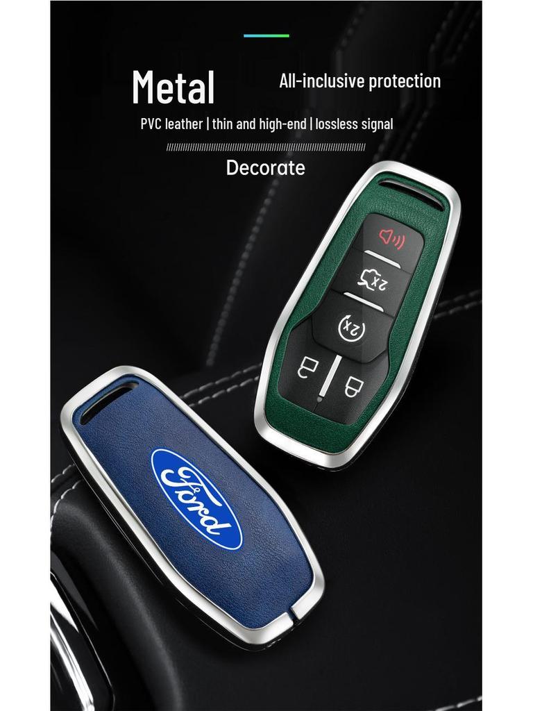 Ford Taurus Key Case for 2015-2017 Explorer Mustang - Metal Shell with Buckle
