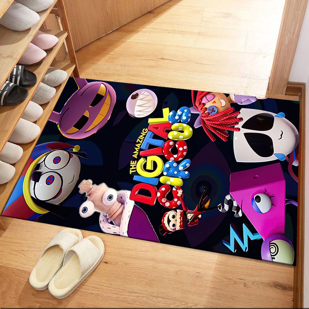 Amazing Digital Circus Square Rugs Are a Great Choice for Living Rooms, Bedrooms, Home Décor, and As Gifts.