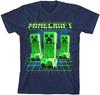 26 Minecraft Glowing Creepers Big Boys Youth T-Shirt Licensed Unisex T-Shirt