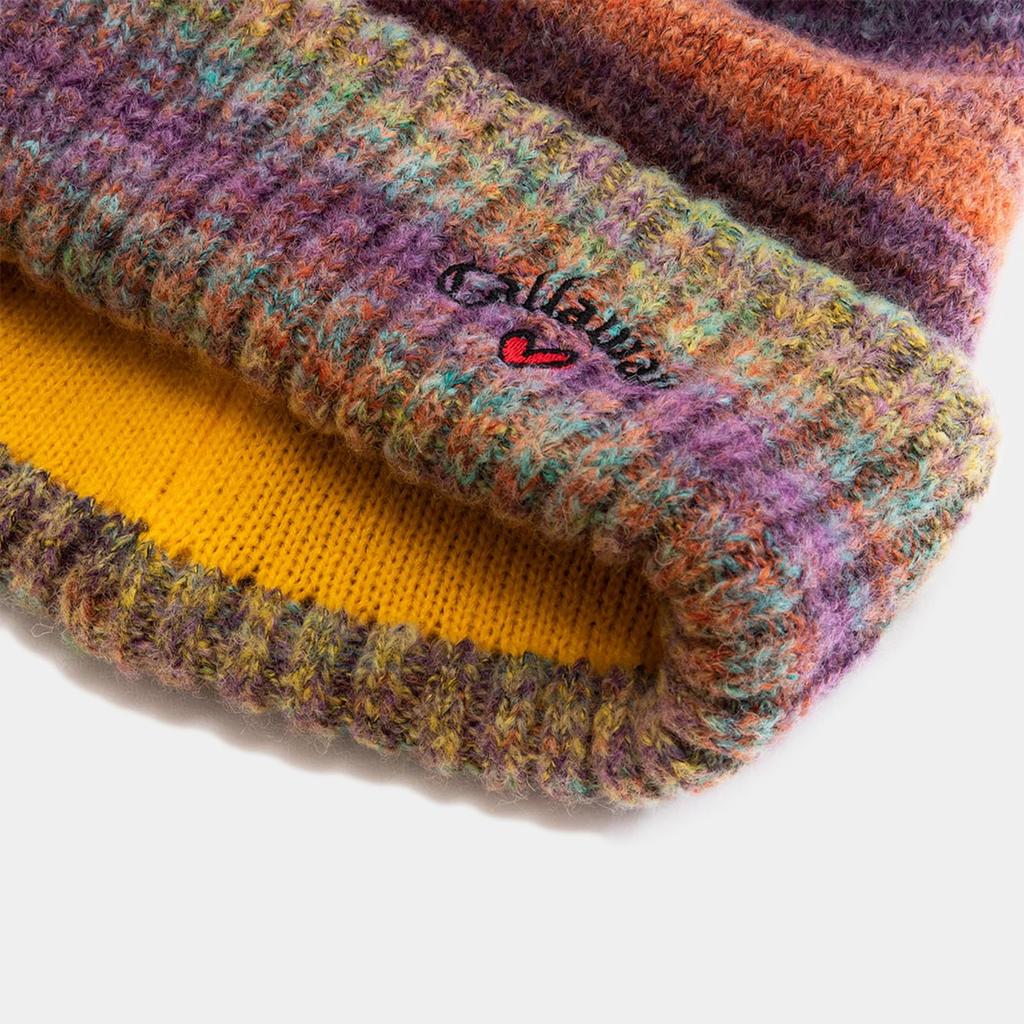 [Callaway] Women's Knit Cap (with fleece lining)  Golf Hat  C23291222 1060Yellow Free Size