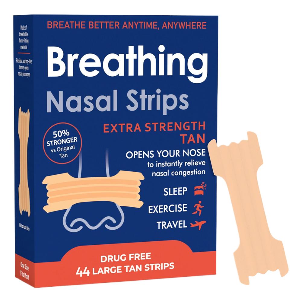 Breathing Nose Strips Extra Strength Sport Nasal Strip Better Sleep Non-Invasive Anti Snoring Strips for Adult Child