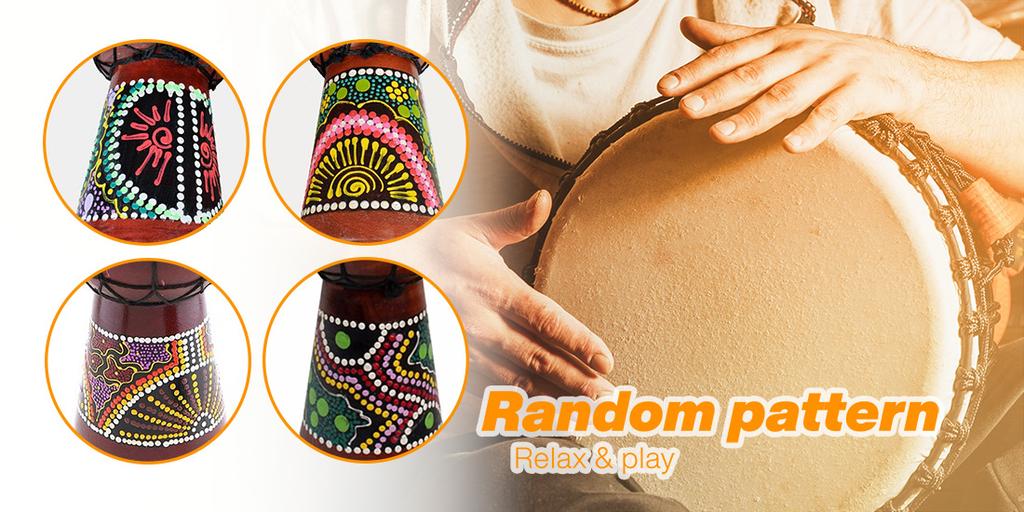 MusicMate MM-DRM050 ShelfSound Djembe Drum