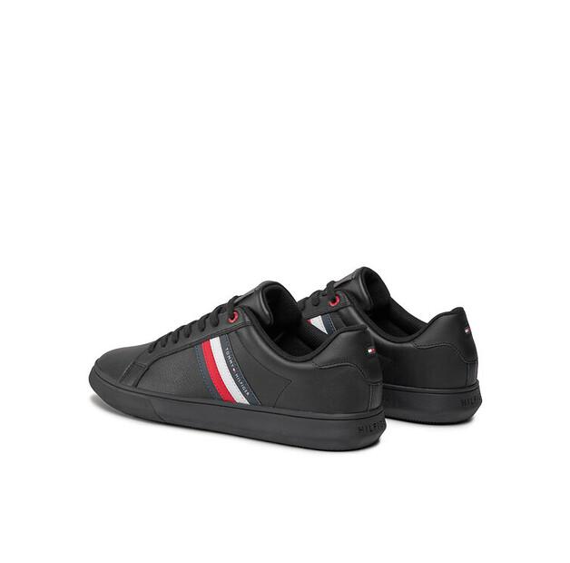 Мужские кроссовки Tommy Hilfiger Essential кожа cupsole fm0fm04921 чёрные