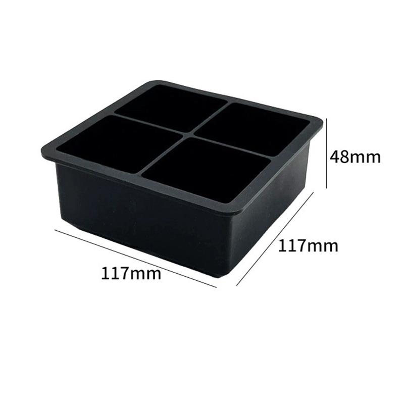 

Квадратная форма для подноса DIY Форма для льда Форма для кубиков льда 4/6/8/15 ячеек Большая форма для льда Гигантская Джумбо Большая Пищевой силикон Форма для кубиков льда