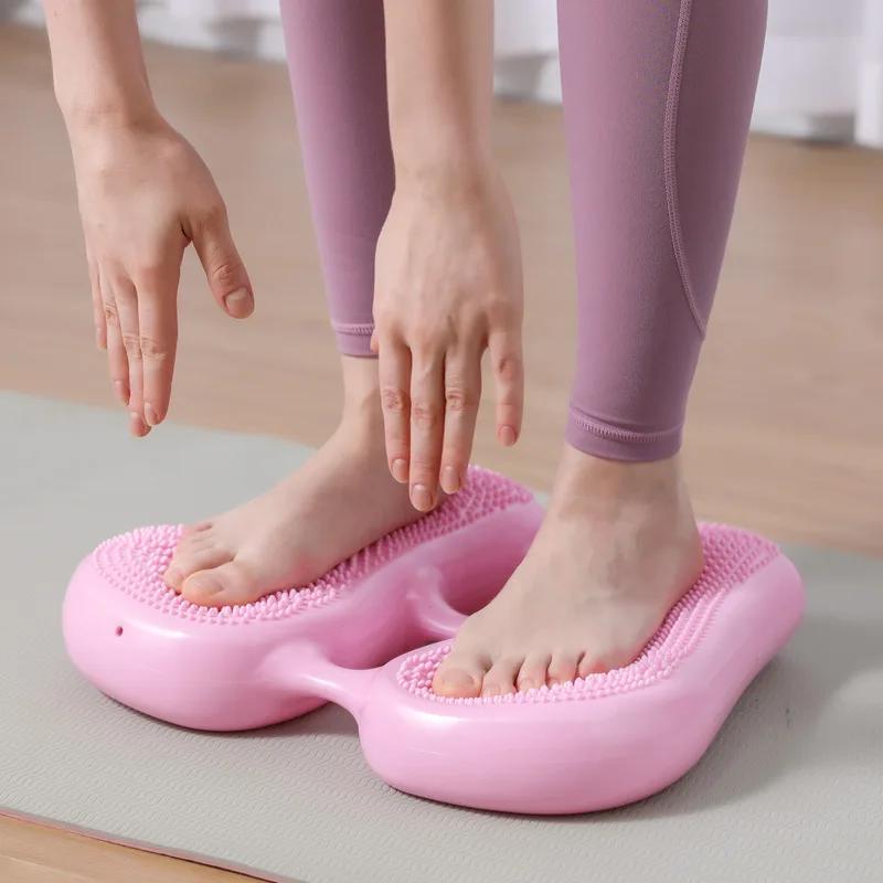 Stepper Machine Home Multi-Functional Stationary Exercise Foot Pedal Fitness Equipment Silent Indoor Balance Inflatable Pad