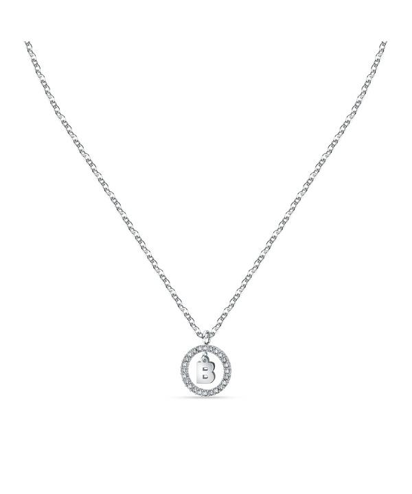 

La Petite Story Letter B Steel Necklace With Clear Crystal LPS10ASF10 For Women
