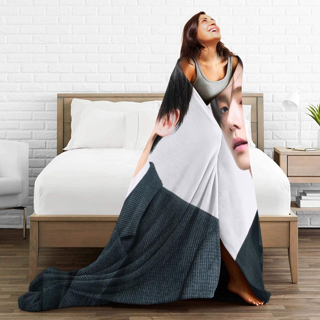 Ald1 Sangwon Bedding Throws Soft Graphic Blankets For Living Room Travel Car Flannel Bedspread Bed Cover