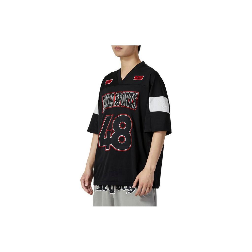 Puma Letter And Number Print Casual Short Sleeve Drop Shoulder T-Shirt Men Tops Black 623425-01