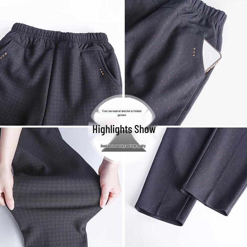 ROMON Women's Fleece-Lined Straight-Leg Pants
