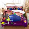 Jacknjellify BFDI Bedding Set 3Pcs Duvet Cover Pillowcase Twin Full Queen King Size Soft Anime Bed Set Battle for Dream Island