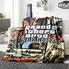 Grand Theft Auto Personalized Name Blanket Gift Personalized Blanket Comfortable Throw For Couch Chair Bedding Livingroom All-Season Use