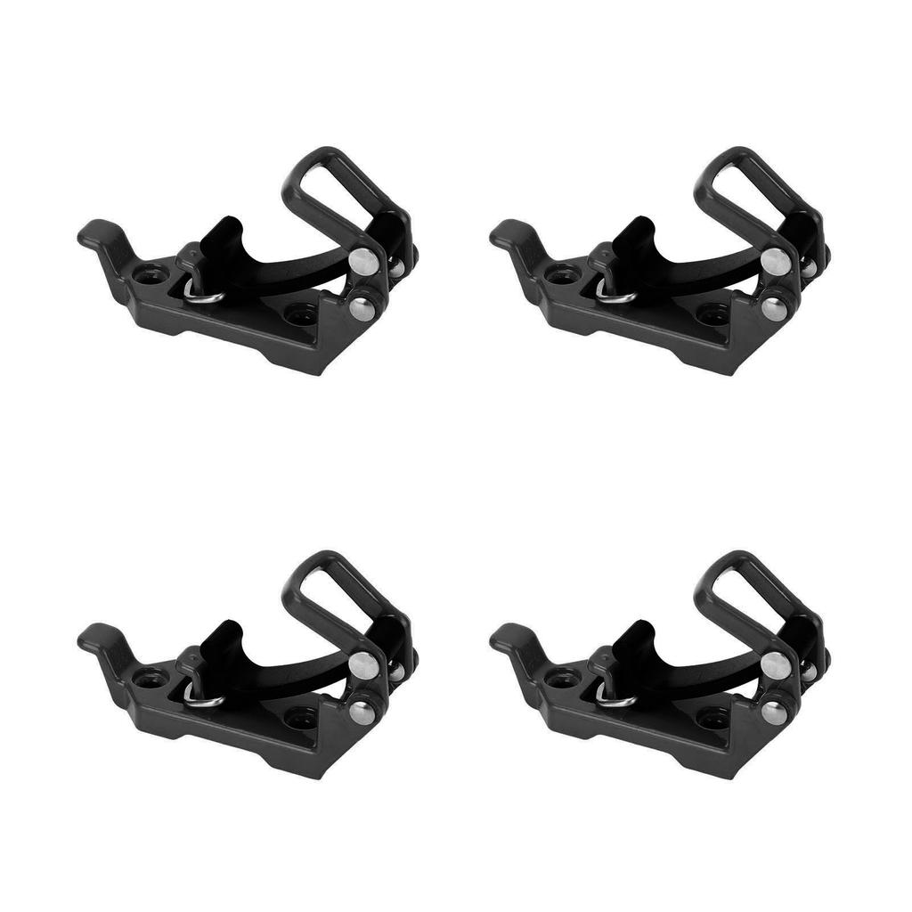 4 Sets Roof Rack Shovel Mount Heavy Duty Multipurpose Metal Rubber Clamp Mounting Bracket for Roof Rack Boats Tool
