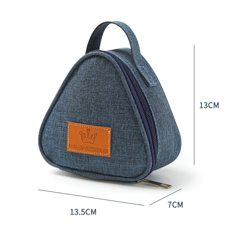 1Pc Portable Triangle Insulated Bag Mini Aluminum Foil Student Lunch Bag KTY
