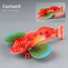 Set di Action Figure Modello Animali Marini - Pesci Oceanici Tonno Pesce Vela Persico Cernia Salmone PVC Giocattolo Educativo per Bambini