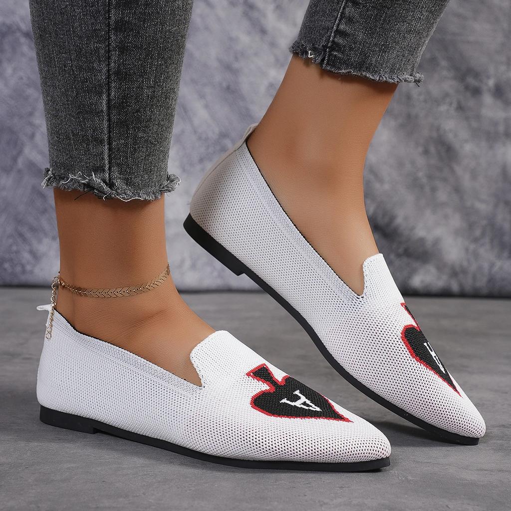 New Shallow Mouth Mixed Colors Low Heels Summer Shoes Ladies Pointed Toe Autumn Women Casual Female Sneakers Flats