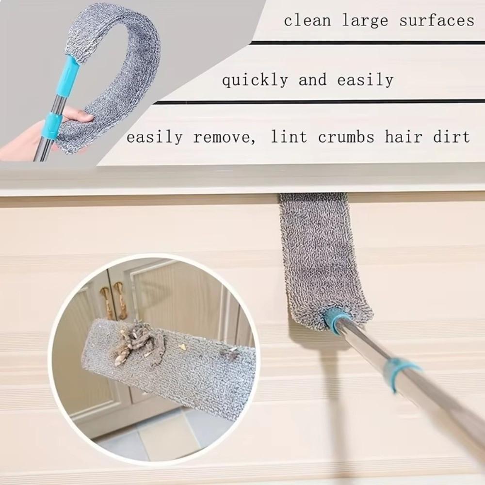 Bendable Head Retractable Gap Dust Cleaner Adjustable Telescopic Duster  Home Cleaning