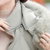 Real Fur Collar Middle Age Women Winter White Duck Down Coats Vintage Plus Size Parkas Hooded 2024 Elegant Thick Warm Down Jackets Woman Outerwears