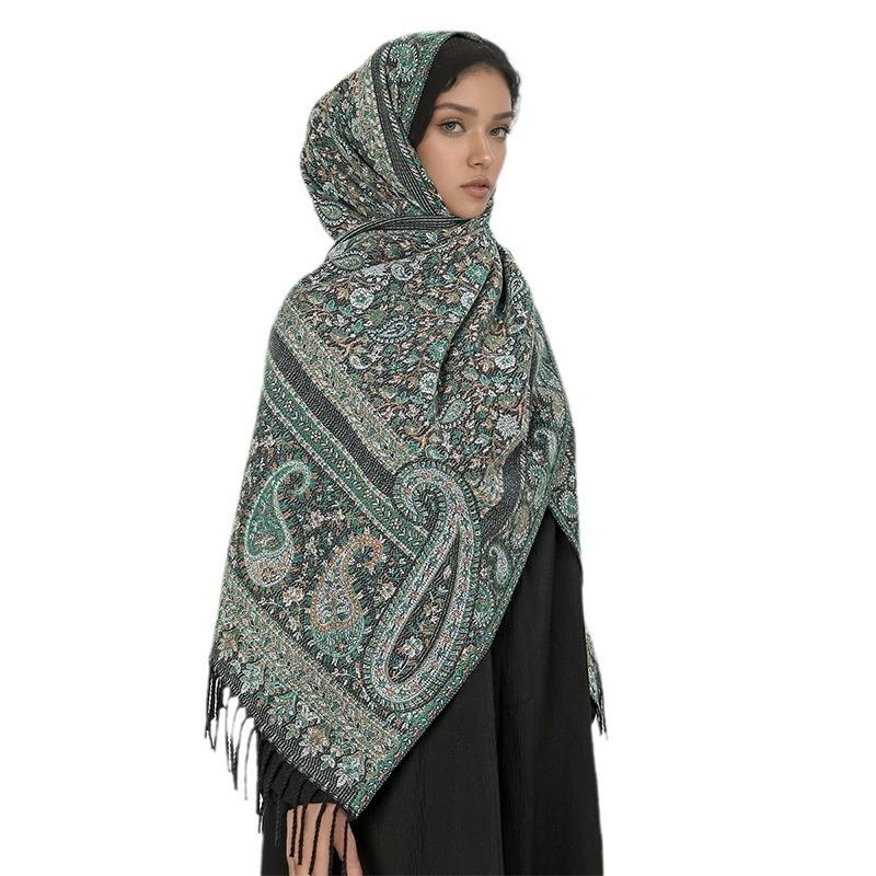 High-End Damen Schal Herbst und Winter Schal Dual-Purpose Kernzwirngarn Verdickter Warmer Schal