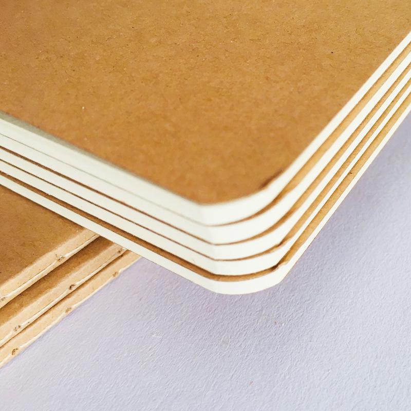 Large 16K/32K Thickened English Composition & Math Notebook for Middle School Students - Thread-Bound Cowhide Cover