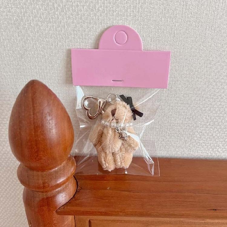 Korean Plush Rabbit Doll Keychain Bowknot Ornament Backpack Decoration for Bag